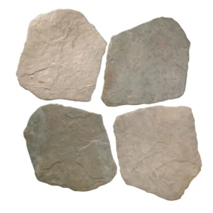Détail du carrelage imitation ardoise Nazca Earth 28,5x33 en grès cérame, finition pierre naturelle.